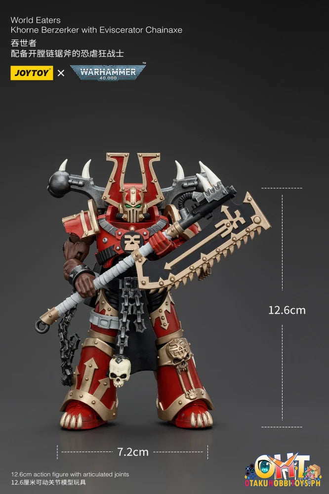 Joytoy 1/18 World Eaters: Khorne Berzerker With Eviscerator Chainaxe Nendoroid