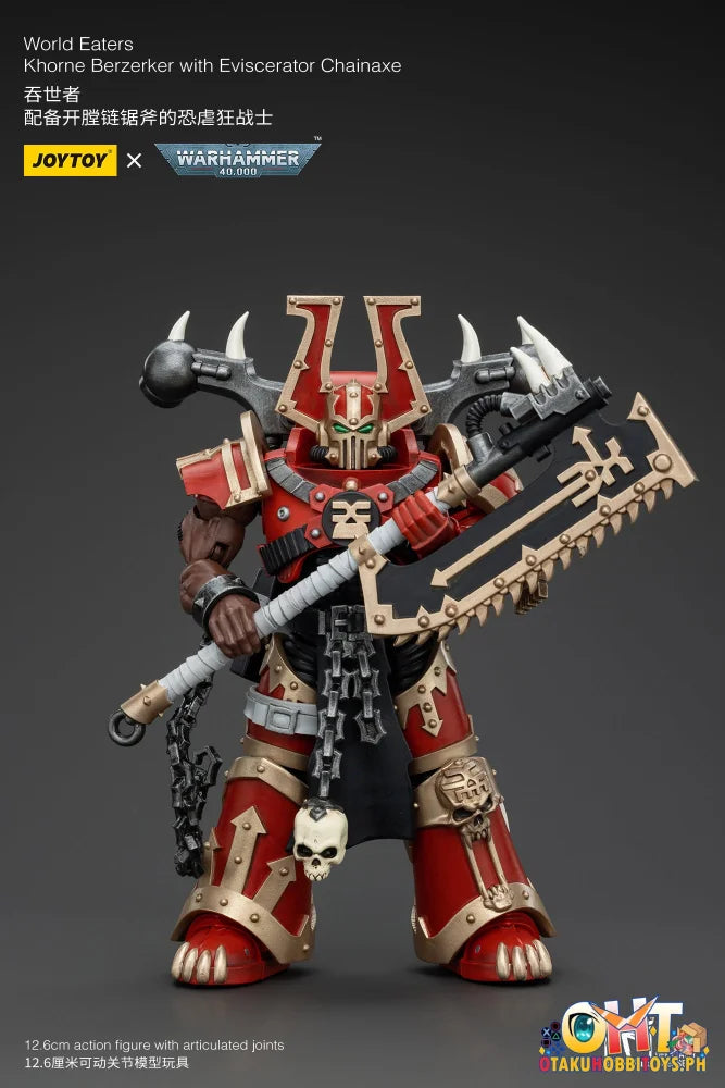 Joytoy 1/18 World Eaters: Khorne Berzerker With Eviscerator Chainaxe Nendoroid