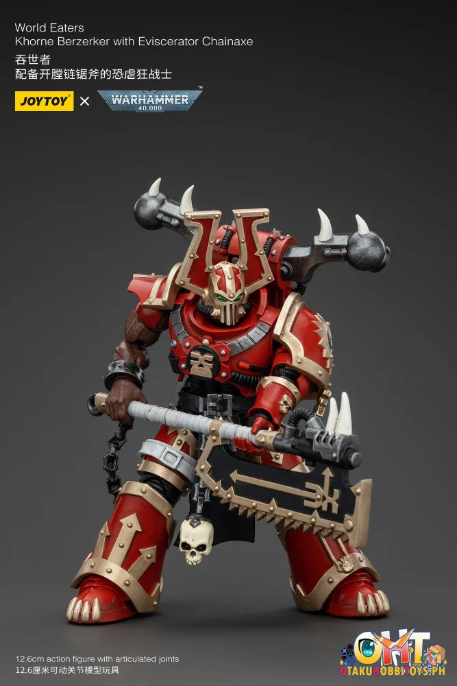 Joytoy 1/18 World Eaters: Khorne Berzerker With Eviscerator Chainaxe Nendoroid