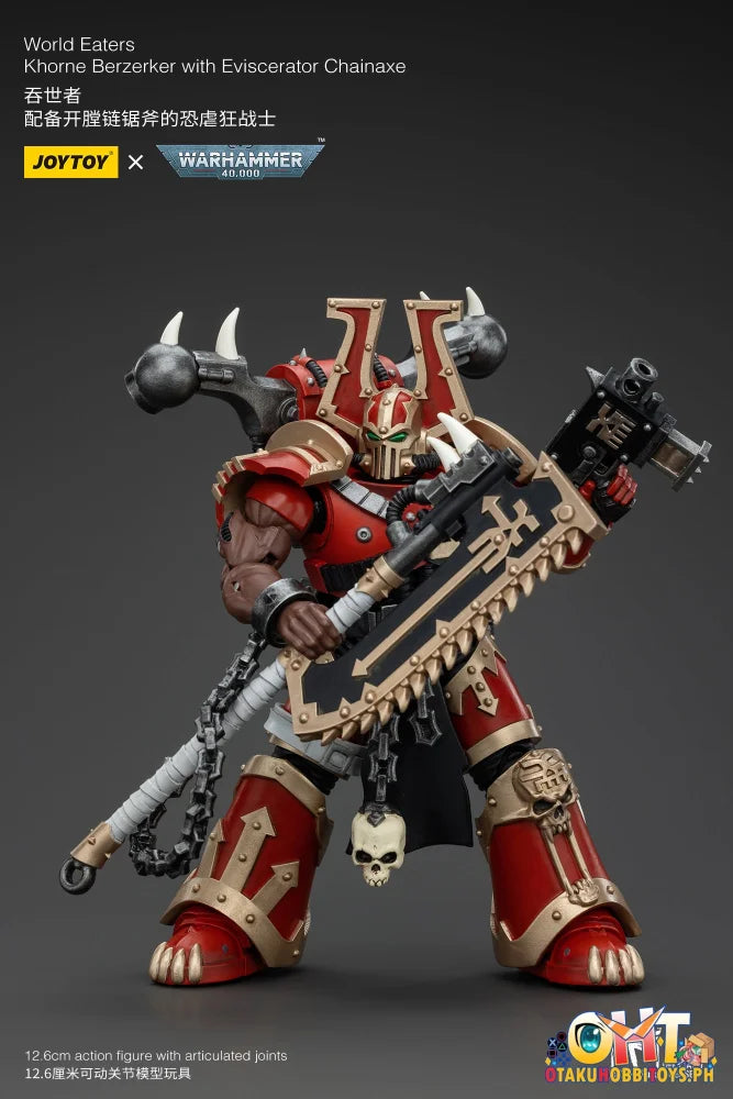 Joytoy 1/18 World Eaters: Khorne Berzerker With Eviscerator Chainaxe Nendoroid