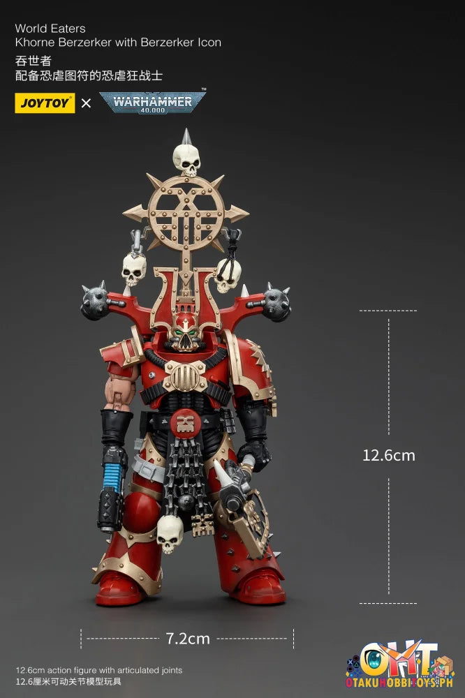 Joytoy 1/18 World Eaters: Khorne Berzerker With Icon Scale Figure