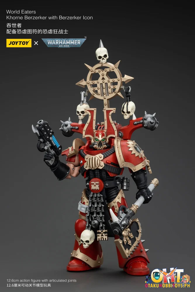 Joytoy 1/18 World Eaters: Khorne Berzerker With Icon Scale Figure