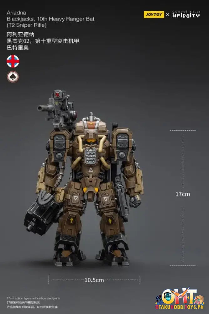 Joytoy Infinity 1/18 Ariadna Blackjacks 10Th Heavy Ranger Bat T2 Sniper Rifle Jt9763 Articulated
