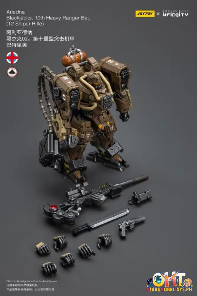 Joytoy Infinity 1/18 Ariadna Blackjacks 10Th Heavy Ranger Bat T2 Sniper Rifle Jt9763 Articulated