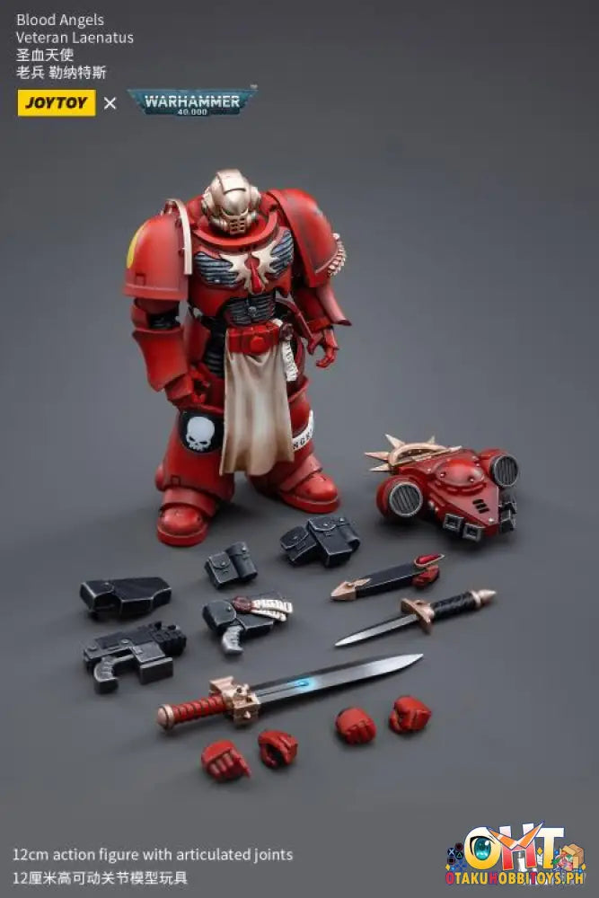 Joytoy Warhammer 40K 1/18 Blood Angels Veteran Laenatus Jt3402 Articulated Figure