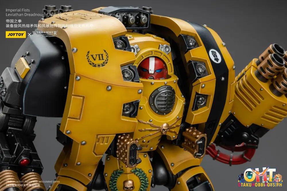 Joytoy Warhammer 40K 1/18 Imperial Fists Leviathan Dreadnought With Cyclonic Melta Lance And Storm