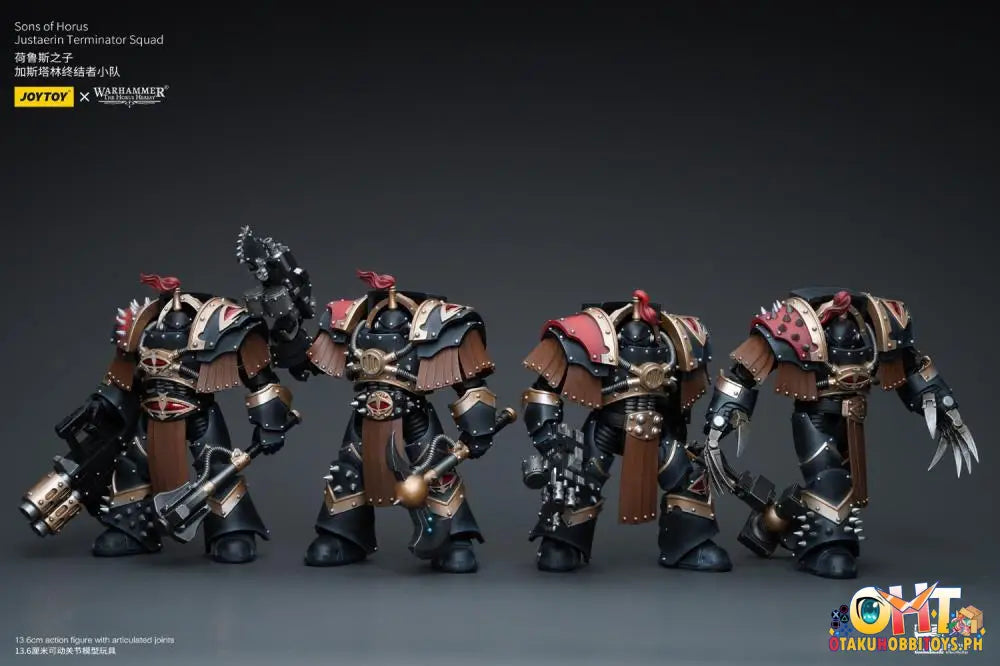 Joytoy Warhammer 40K 1/18 Sons Of Horus Justaerin Terminator Squad With Carsoran Power Axe Jt9718