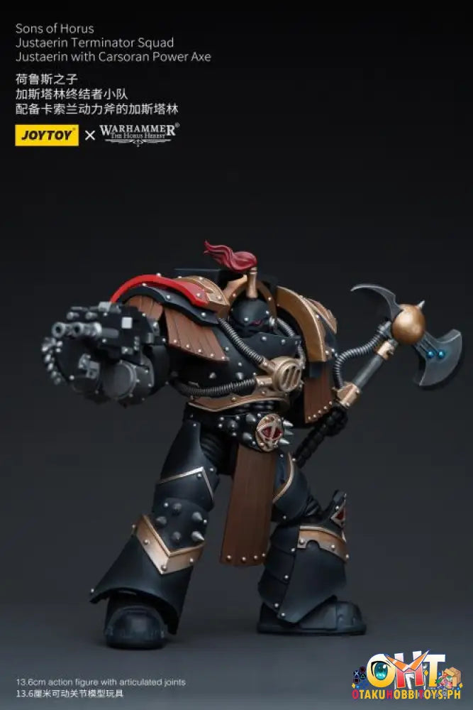 Joytoy Warhammer 40K 1/18 Sons Of Horus Justaerin Terminator Squad With Carsoran Power Axe Jt9718