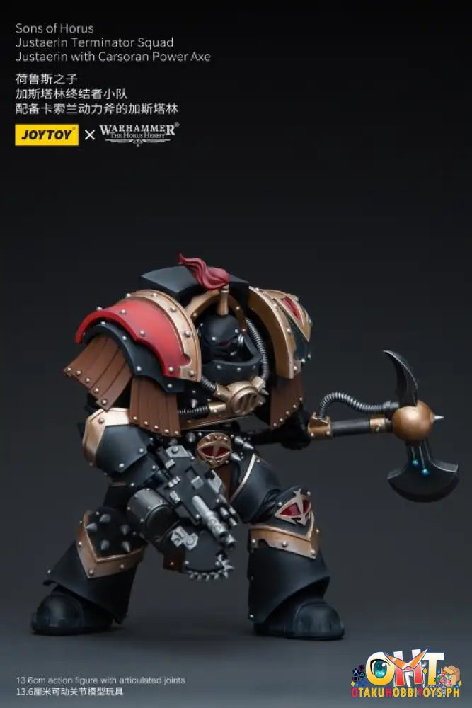 Joytoy Warhammer 40K 1/18 Sons Of Horus Justaerin Terminator Squad With Carsoran Power Axe Jt9718