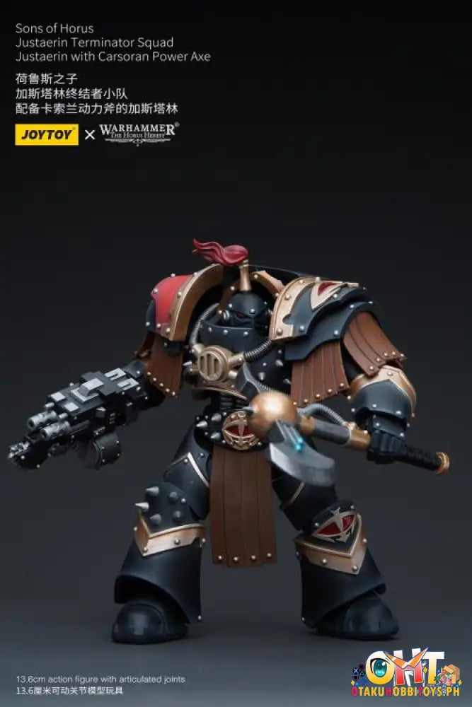 Joytoy Warhammer 40K 1/18 Sons Of Horus Justaerin Terminator Squad With Carsoran Power Axe Jt9718