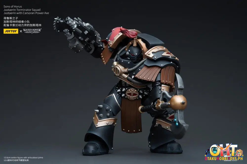 Joytoy Warhammer 40K 1/18 Sons Of Horus Justaerin Terminator Squad With Carsoran Power Axe Jt9718