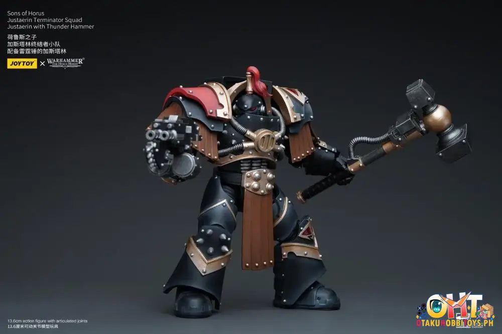 Joytoy Warhammer 40K 1/18 Sons Of Horus Justaerin Terminator Squad With Thunder Hammer Jt9732
