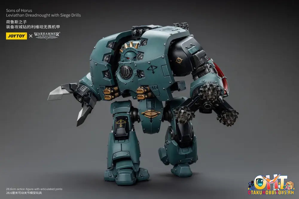 Joytoy Warhammer 40K 1/18 Sons Of Horus Leviathan Dreadnought With Siege Drills Jt9985 Articulated