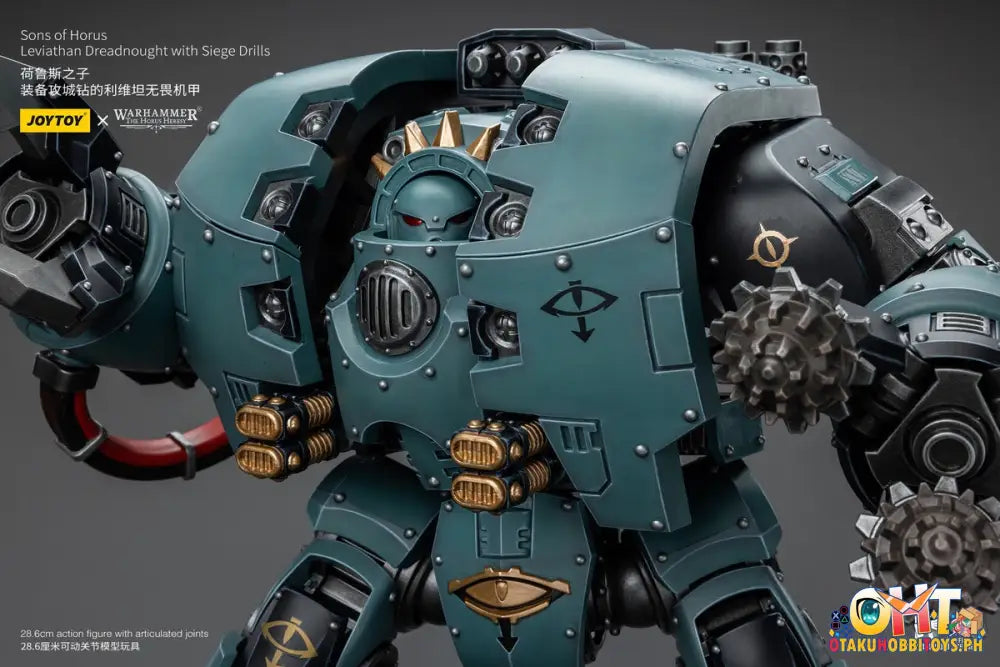 Joytoy Warhammer 40K 1/18 Sons Of Horus Leviathan Dreadnought With Siege Drills Jt9985 Articulated