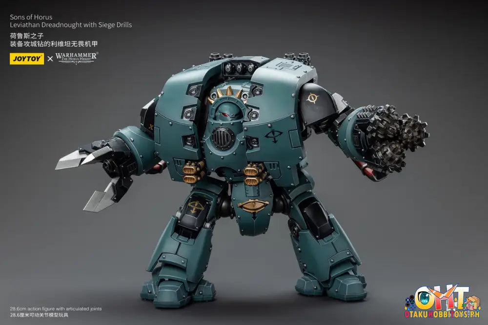 Joytoy Warhammer 40K 1/18 Sons Of Horus Leviathan Dreadnought With Siege Drills Jt9985 Articulated