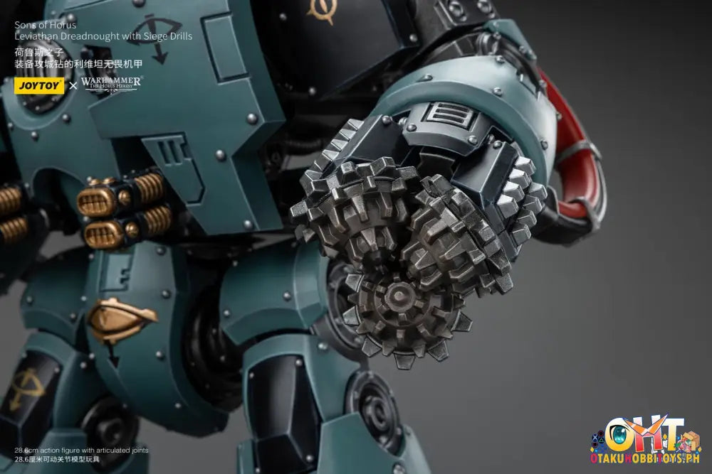 Joytoy Warhammer 40K 1/18 Sons Of Horus Leviathan Dreadnought With Siege Drills Jt9985 Articulated