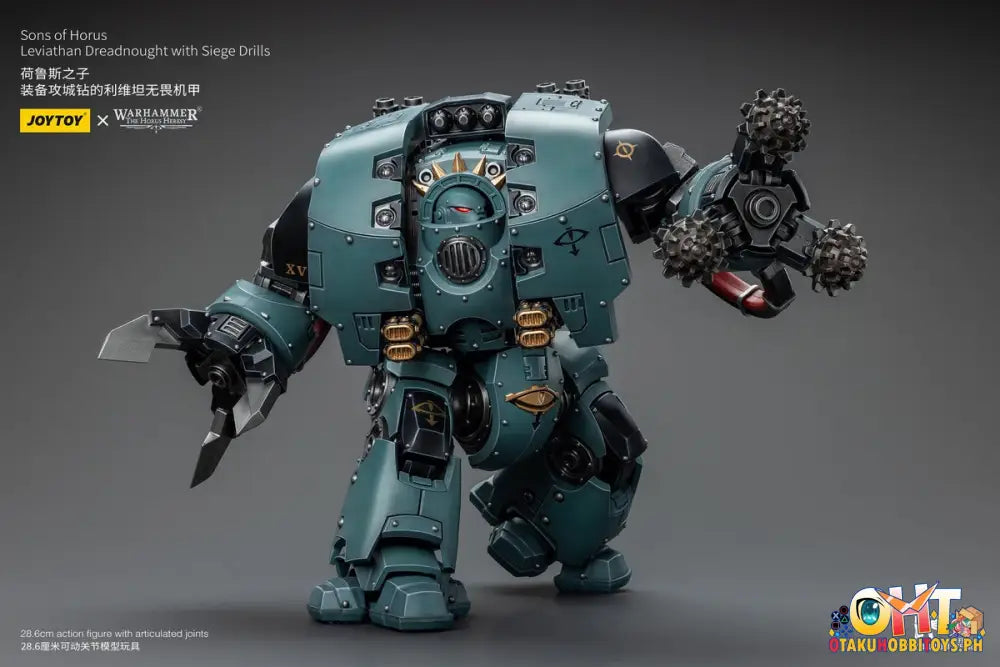 Joytoy Warhammer 40K 1/18 Sons Of Horus Leviathan Dreadnought With Siege Drills Jt9985 Articulated