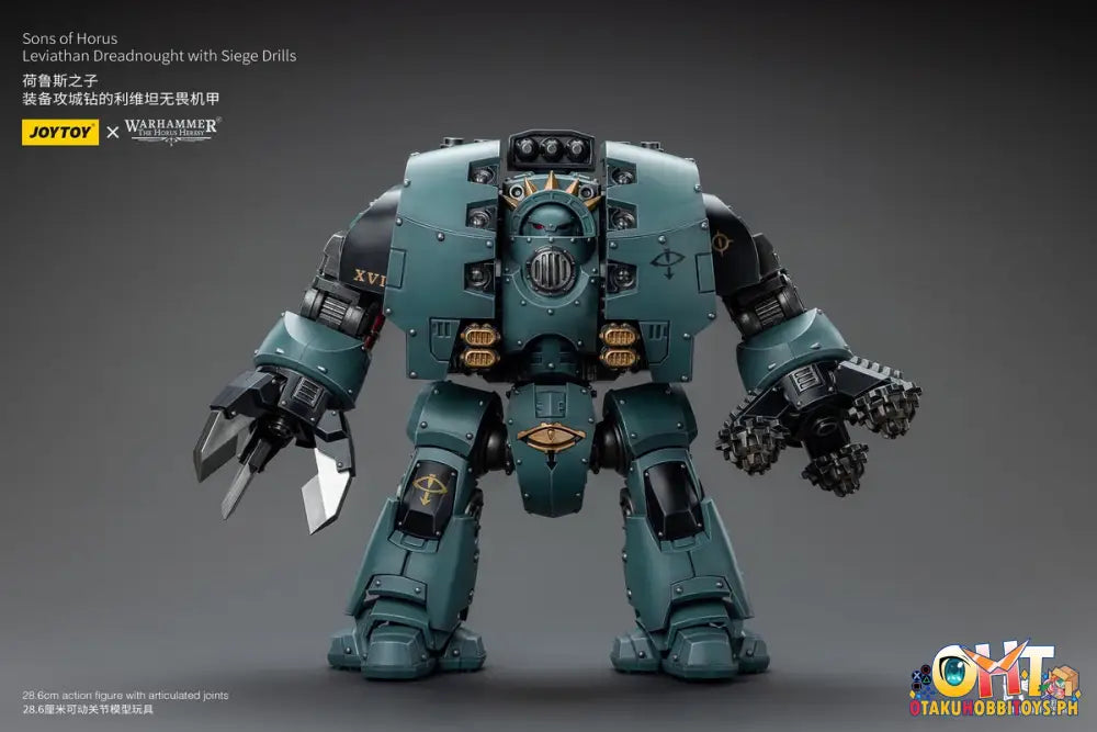 Joytoy Warhammer 40K 1/18 Sons Of Horus Leviathan Dreadnought With Siege Drills Jt9985 Articulated