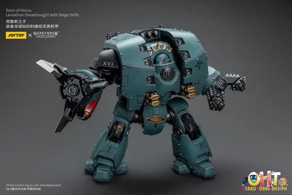 Joytoy Warhammer 40K 1/18 Sons Of Horus Leviathan Dreadnought With Siege Drills Jt9985 Articulated