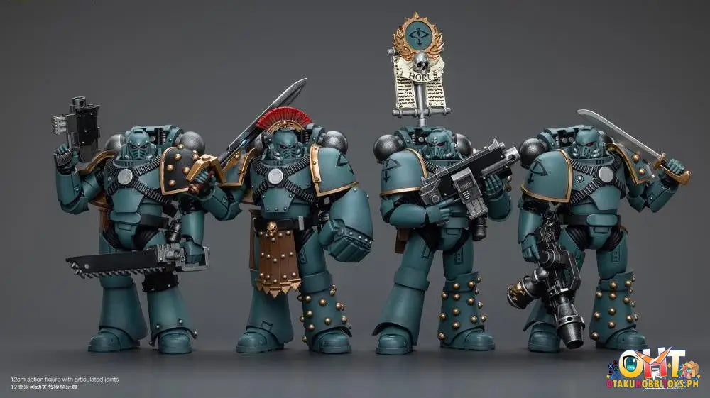 Joytoy Warhammer 40K 1/18 Sons Of Horus Mkiv Tactical Squad Sergeant With Power Fist Jt9572