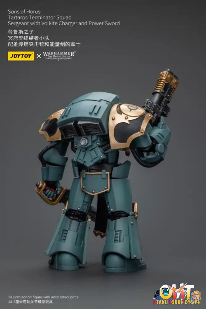 Joytoy Warhammer 40K 1/18 Sons Of Horus Tartaros Terminator Squad Sergeant With Volkite Charger And