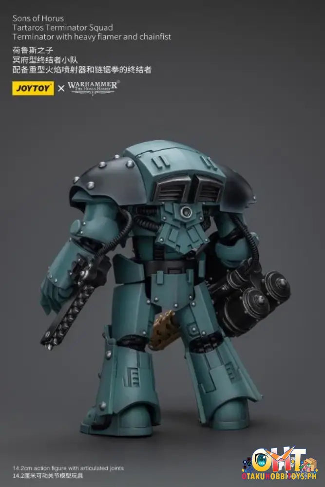 Joytoy Warhammer 40K 1/18 Sons Of Horus Tartaros Terminator Squad With Heavy Flamer And Chainfist