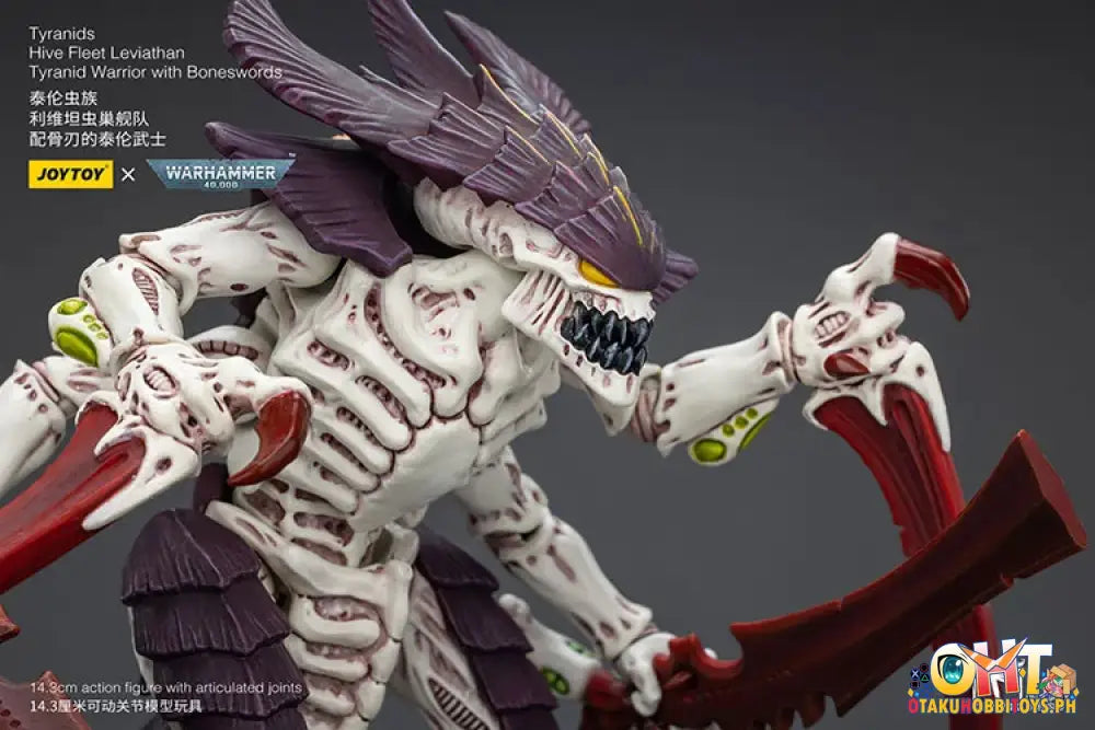 Joytoy Warhammer 40K 1/18 Tyranids Hive Fleet Leviathan Tyranid Warrior With Boneswords Jt7004