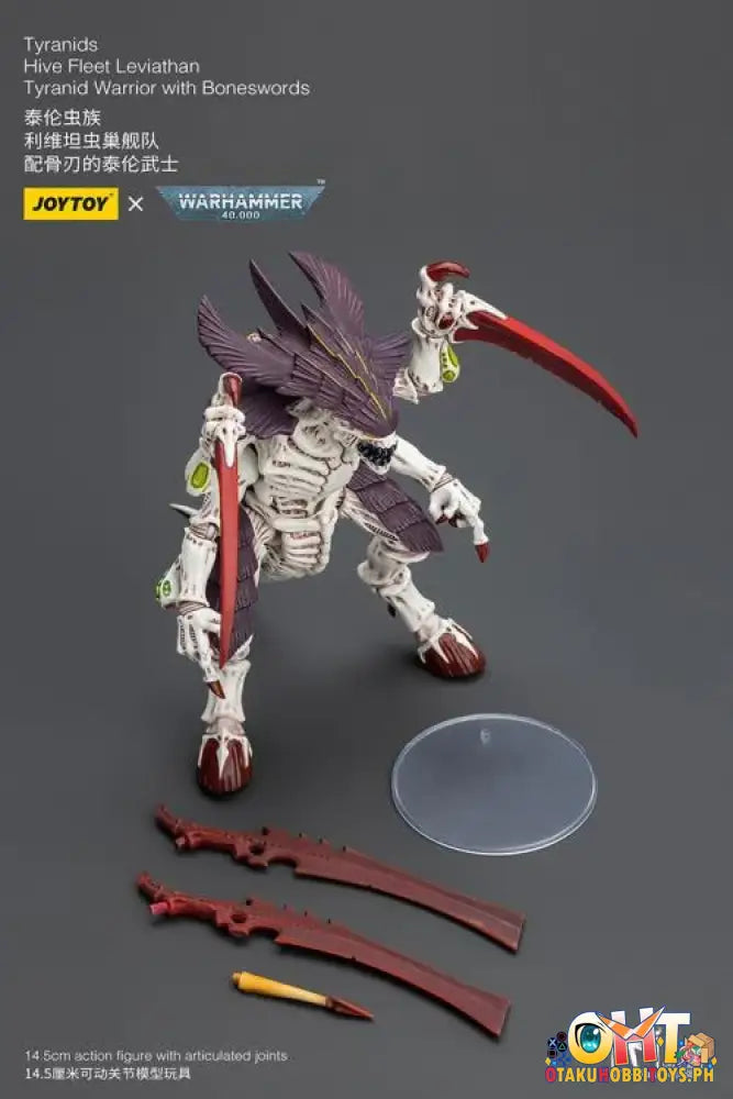 Joytoy Warhammer 40K 1/18 Tyranids Hive Fleet Leviathan Tyranid Warrior With Boneswords Jt7004