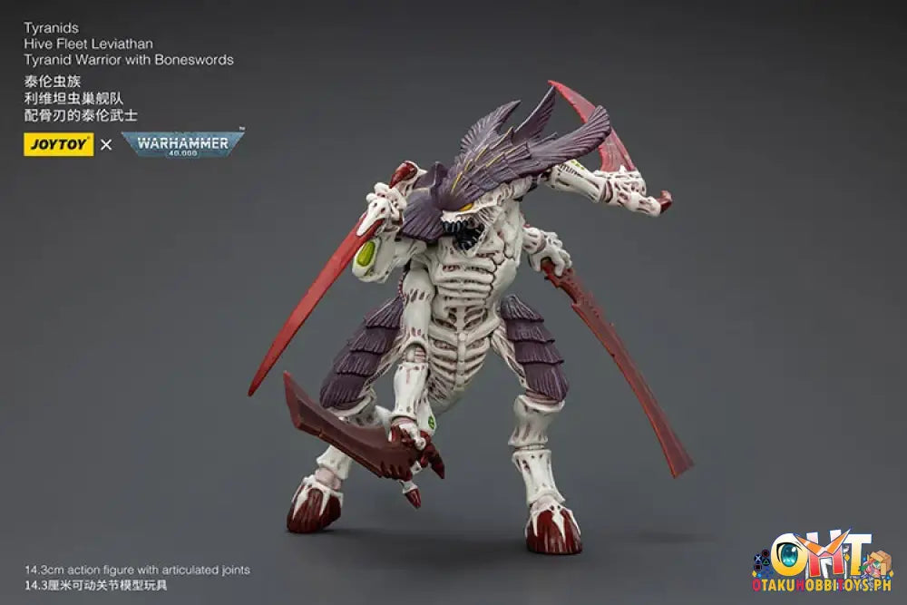 Joytoy Warhammer 40K 1/18 Tyranids Hive Fleet Leviathan Tyranid Warrior With Boneswords Jt7004