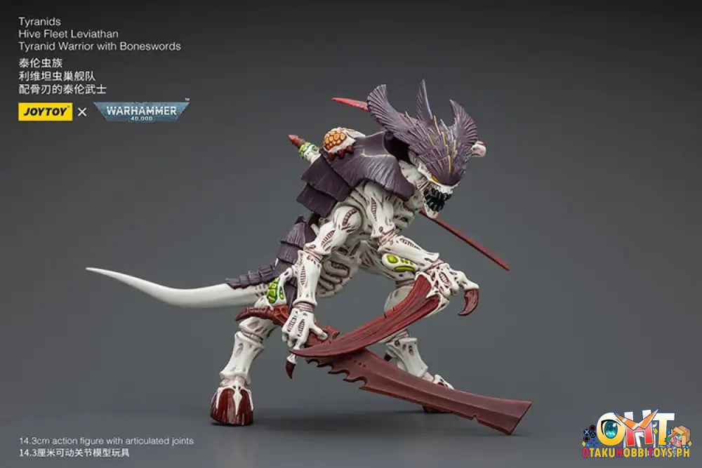 Joytoy Warhammer 40K 1/18 Tyranids Hive Fleet Leviathan Tyranid Warrior With Boneswords Jt7004