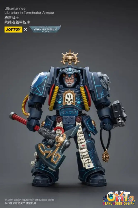 Joytoy Warhammer 40K 1/18 Ultramarines Librarian In Terminator Armour Jt9794 Articulated Figure