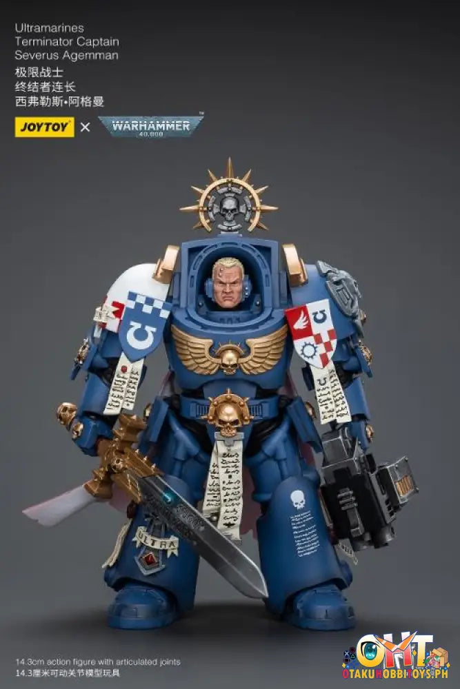 Joytoy Warhammer 40K 1/18 Ultramarines Terminator Captain Severus Agemman Jt9916 Articulated Figure