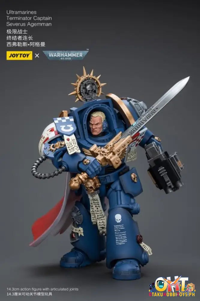 Joytoy Warhammer 40K 1/18 Ultramarines Terminator Captain Severus Agemman Jt9916 Articulated Figure