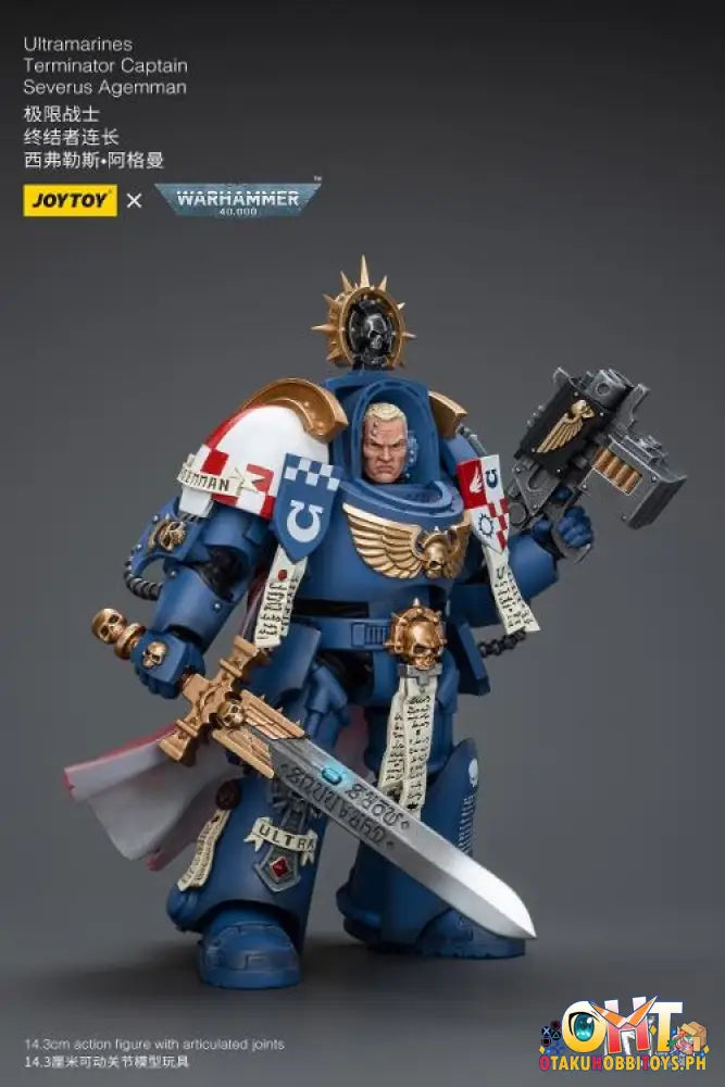 Joytoy Warhammer 40K 1/18 Ultramarines Terminator Captain Severus Agemman Jt9916 Articulated Figure