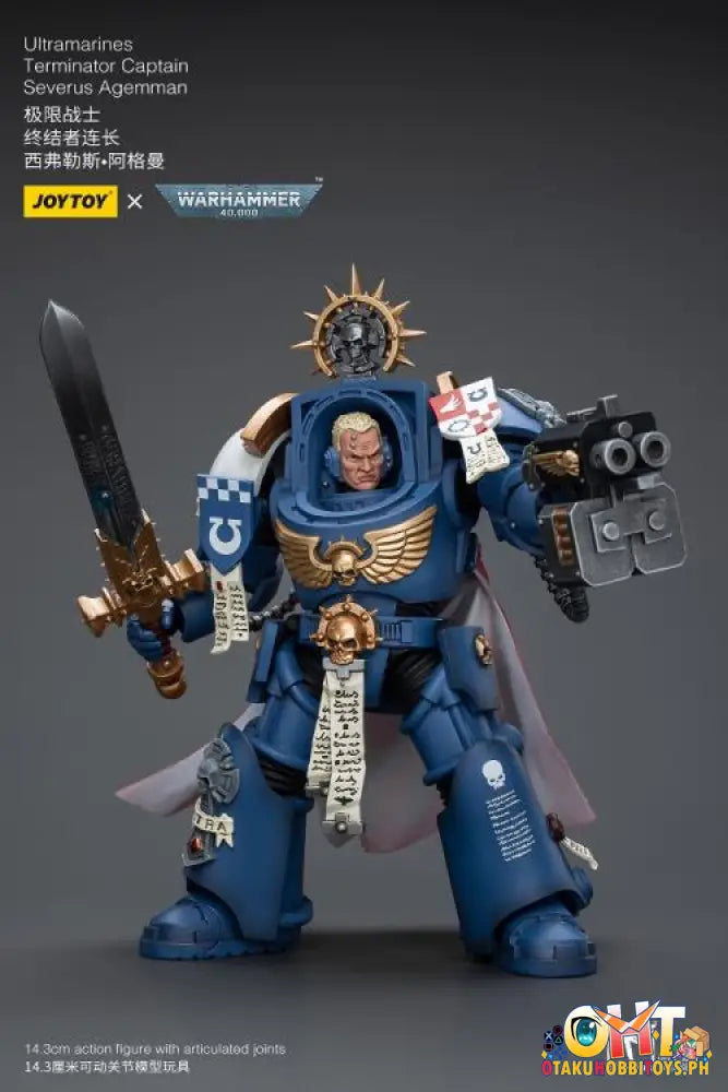 Joytoy Warhammer 40K 1/18 Ultramarines Terminator Captain Severus Agemman Jt9916 Articulated Figure