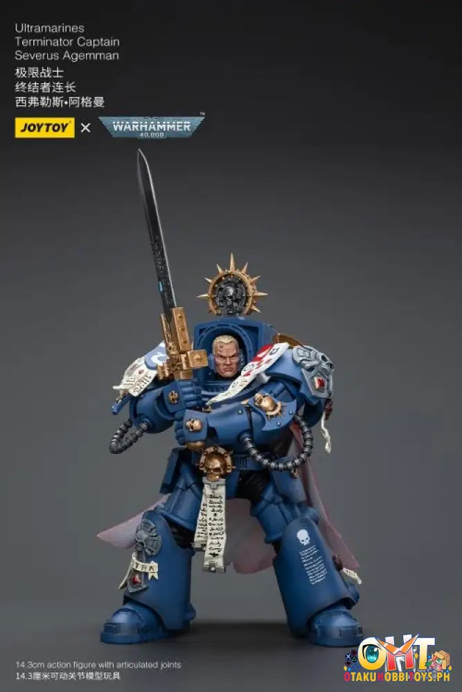 Joytoy Warhammer 40K 1/18 Ultramarines Terminator Captain Severus Agemman Jt9916 Articulated Figure