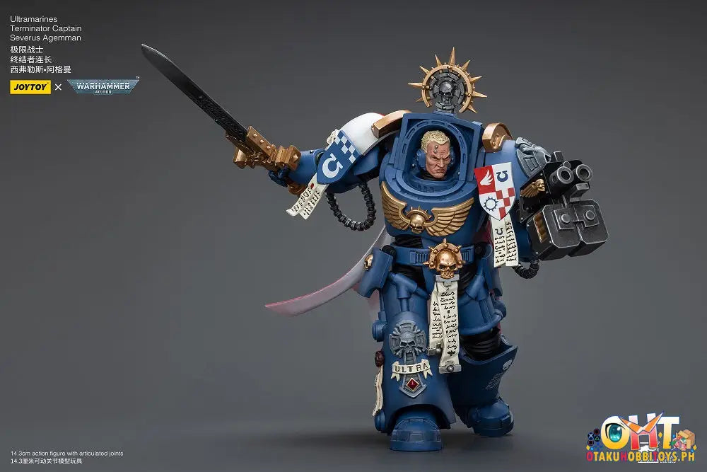 Joytoy Warhammer 40K 1/18 Ultramarines Terminator Captain Severus Agemman Jt9916 Articulated Figure