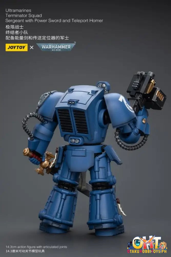 Joytoy Warhammer 40K 1/18 Ultramarines Terminator Squad Sergeant With Power Sword And Teleport