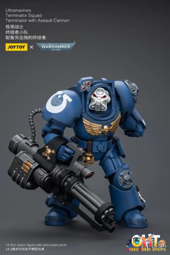 Joytoy Warhammer 40K 1/18 Ultramarines Terminator Squad With Assault Cannon Jt9947 Articulated
