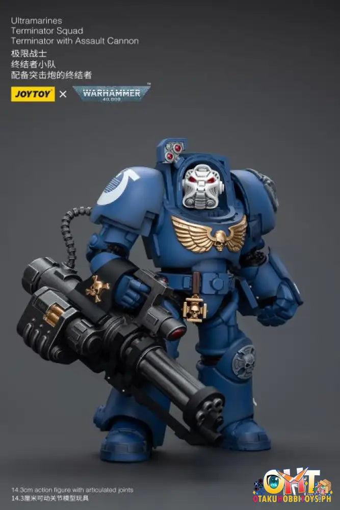Joytoy Warhammer 40K 1/18 Ultramarines Terminator Squad With Assault Cannon Jt9947 Articulated