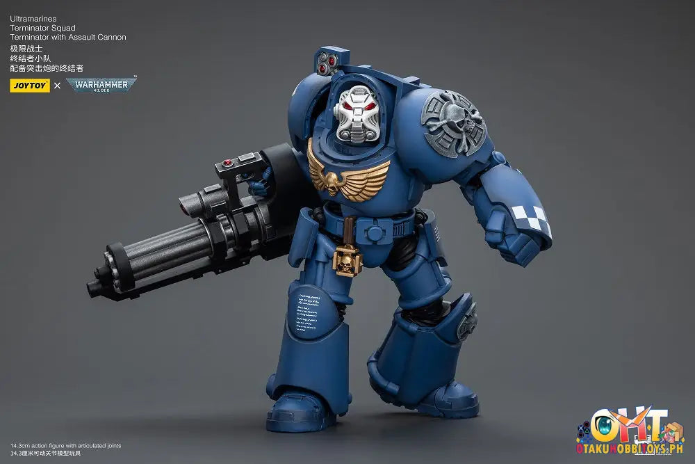 Joytoy Warhammer 40K 1/18 Ultramarines Terminator Squad With Assault Cannon Jt9947 Articulated