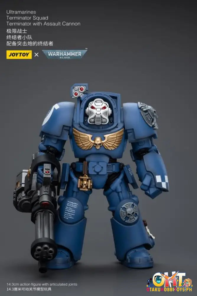Joytoy Warhammer 40K 1/18 Ultramarines Terminator Squad With Assault Cannon Jt9947 Articulated