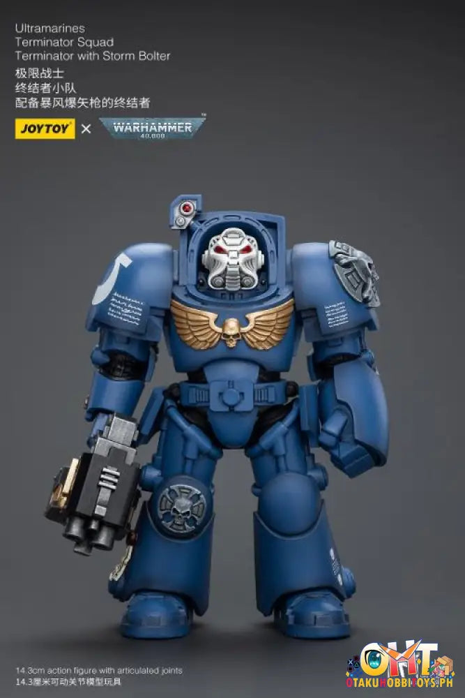 Joytoy Warhammer 40K 1/18 Ultramarines Terminator Squad With Storm Bolter Jt9930 Articulated Figure