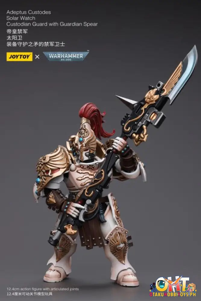 Joytoy Warhammer 40K 1/18 Adeptus Custodes Solar Watch Custodian Guard With Guardian Spear Jt9336