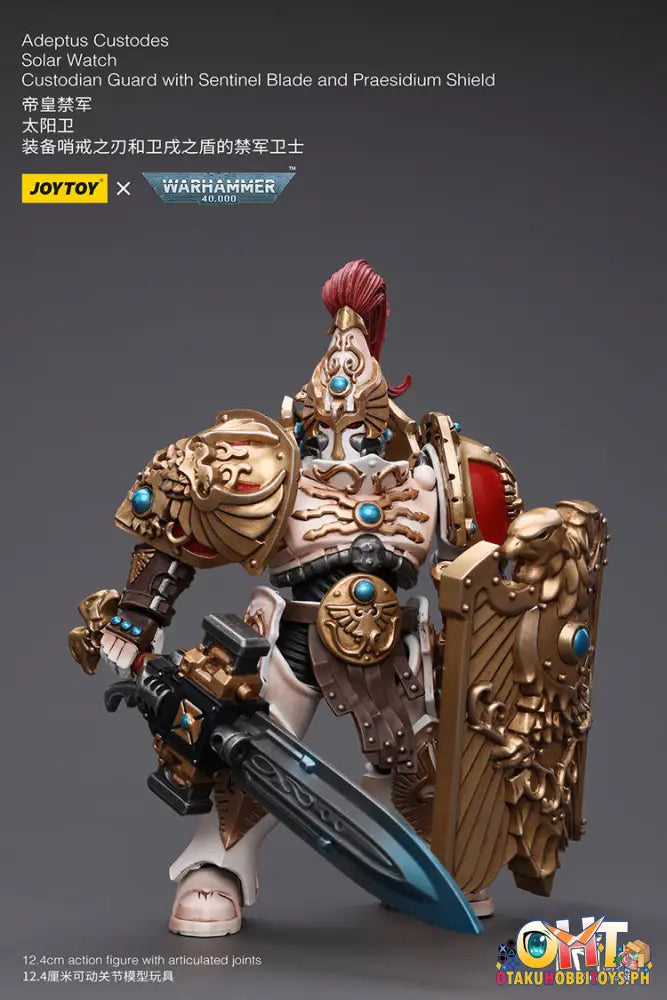 Joytoy Warhammer 40K 1/18 Adeptus Custodes Solar Watch Custodian Guard With Sentinel Blade And