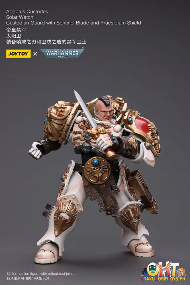 Joytoy Warhammer 40K 1/18 Adeptus Custodes Solar Watch Custodian Guard With Sentinel Blade And