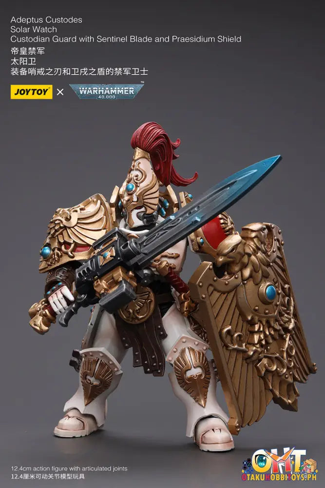 Joytoy Warhammer 40K 1/18 Adeptus Custodes Solar Watch Custodian Guard With Sentinel Blade And