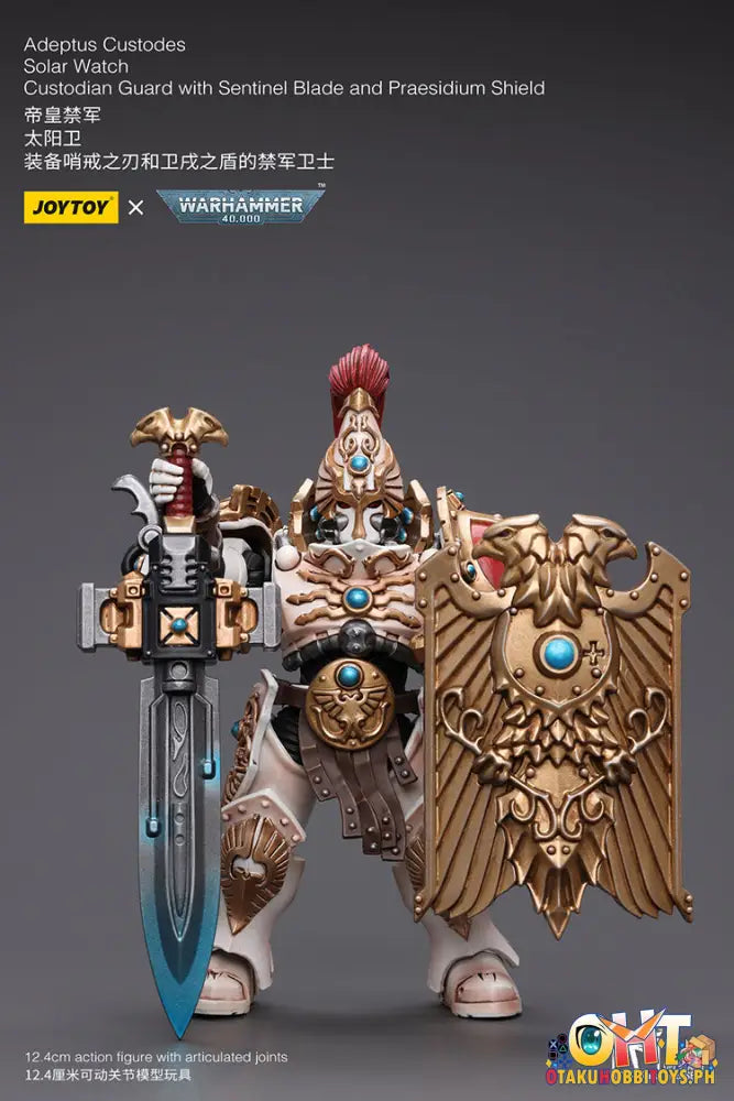 Joytoy Warhammer 40K 1/18 Adeptus Custodes Solar Watch Custodian Guard With Sentinel Blade And