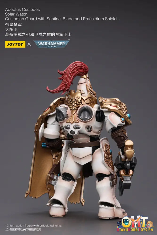 Joytoy Warhammer 40K 1/18 Adeptus Custodes Solar Watch Custodian Guard With Sentinel Blade And