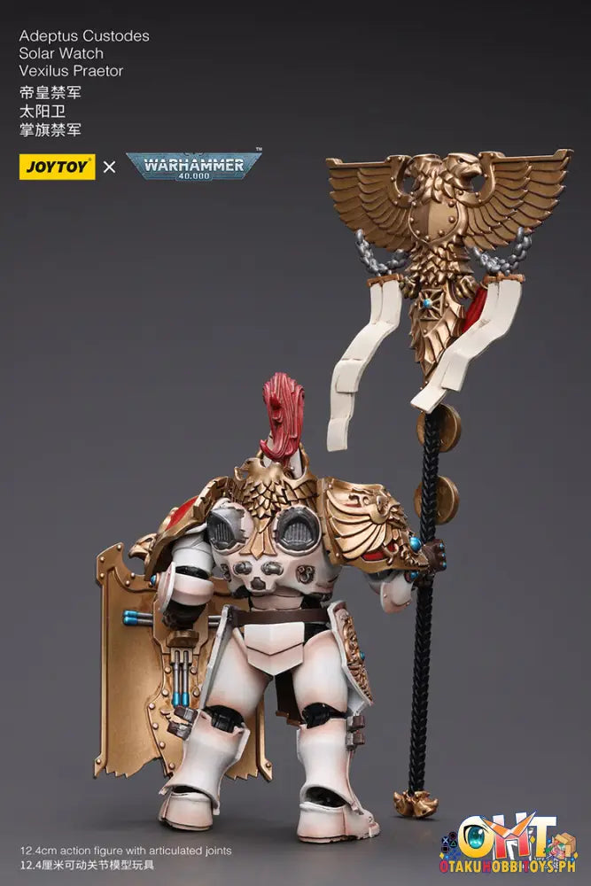 Joytoy Warhammer 40K 1/18 Adeptus Custodes Solar Watch Vexilus Praetor Jt9350 Articulated Figure
